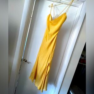 ASTR the Label Gaia Dress in Yellow
